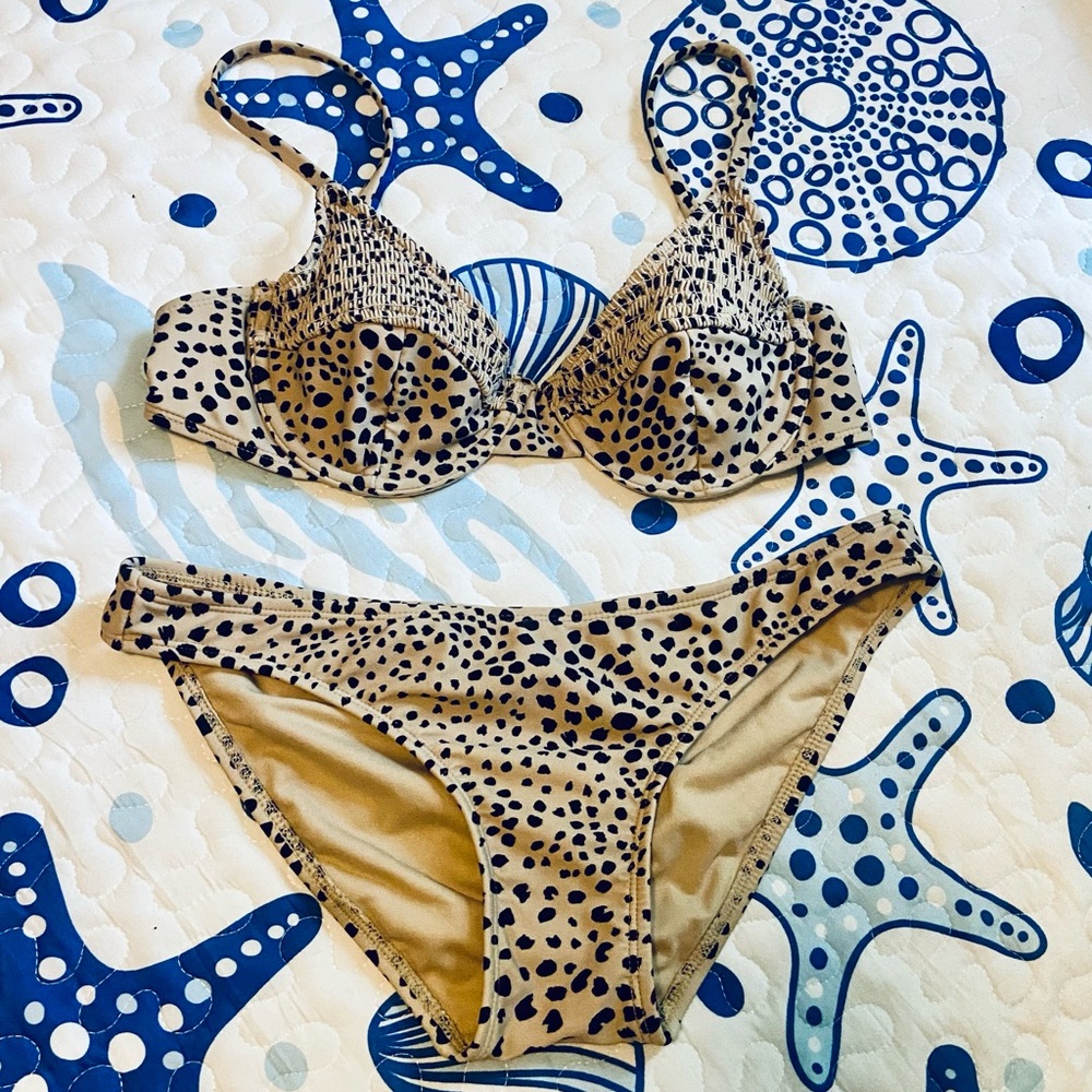 Leopard Print Bikini Set